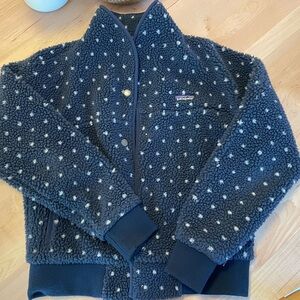 Patagonia Women’s Snap Front Retro-X jacket in navy dot